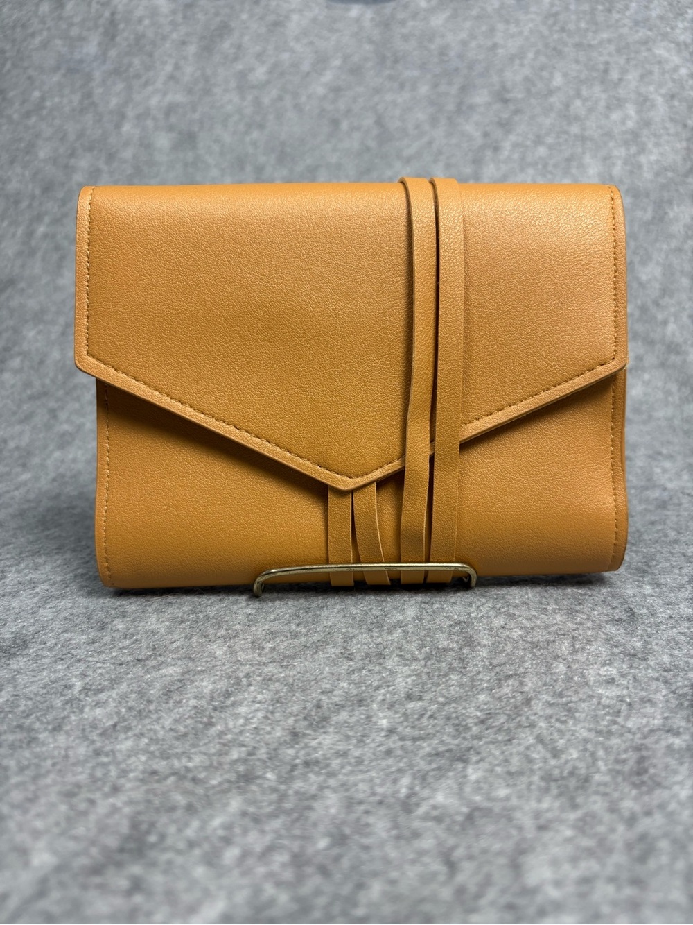 Glass Ladder & Co Camel Vegan Leather Travel Jewelry Organizer Roll